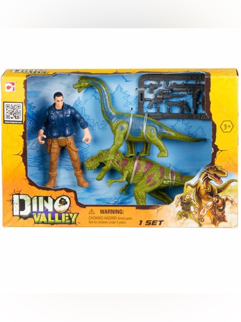 Dino Valley Playset with Action Figure. Dino Discovery Play set NWT